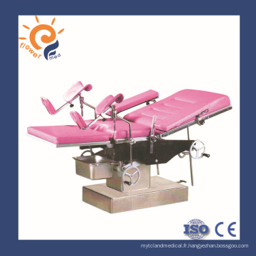 FY-3004Manuel d&#39;instrument chirurgical Table obstétricale polyvalente